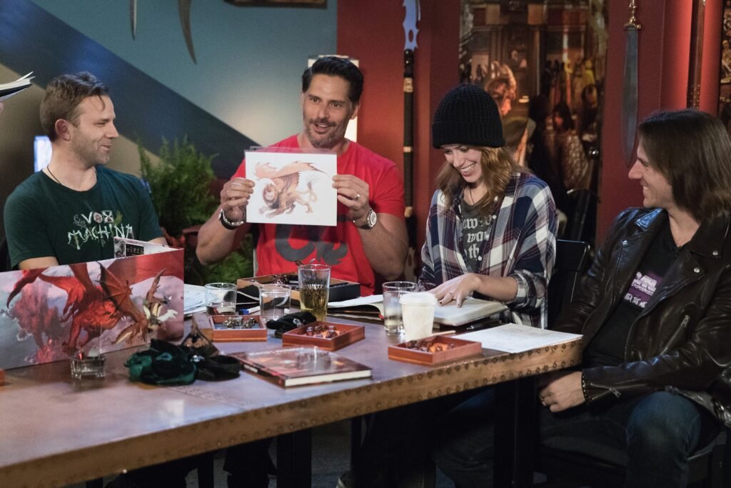 Gente jugando a Dungeons & Dragons. Joe Manganiello junto a Critical Role